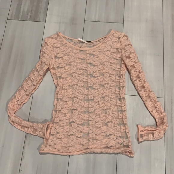 Free people sheer pink boho top - Picture 11 of 17